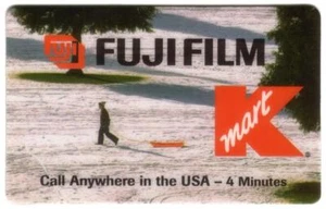 Tarjeta de teléfono TK 20a GTI/tarjeta de teléfono 4 m logotipo K-Mart y promoción de película Fuji I - Imagen 1 de 2