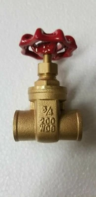 Midland 940143 Brass Gate Valve 3/4" C X C - Image 1 of 4