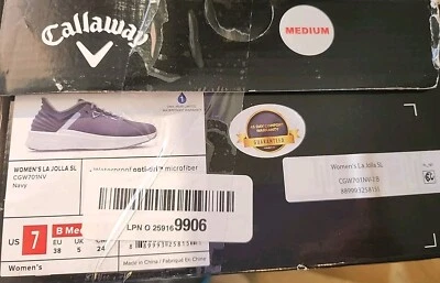 Women's Callaway La Jolla Spikeless Golf Shoes Navy Size 7 - Image 1 of 4