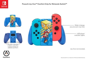 PowerA OFFICIAL Joy-Con Comfort Grip *MYSTERY BLOCK MARIO EDITION* (Switch) New - Picture 1 of 10