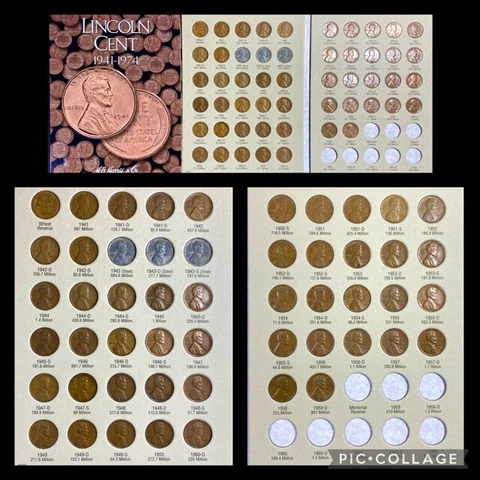 1941-1958 PDS LINCOLN WHEAT CENT COMPLETE SET 52 COINS  *JB's Coins* Cover