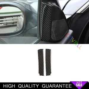 Front Triangle A Pillar Cover Trim For BMW 3-Series 2005-2012 Real Carbon Fiber - Picture 1 of 8