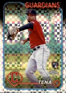 2024 Topps Cromo José Tena Cleveland Guardians #29 X-Fractor - Imagen 1 de 2
