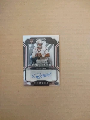 2025 DJ UIAGALELEI Panini Prizm Selecciones del draft Rookie Auto #DPA-DJU FSU/Cargadores Foto 1 de 2
