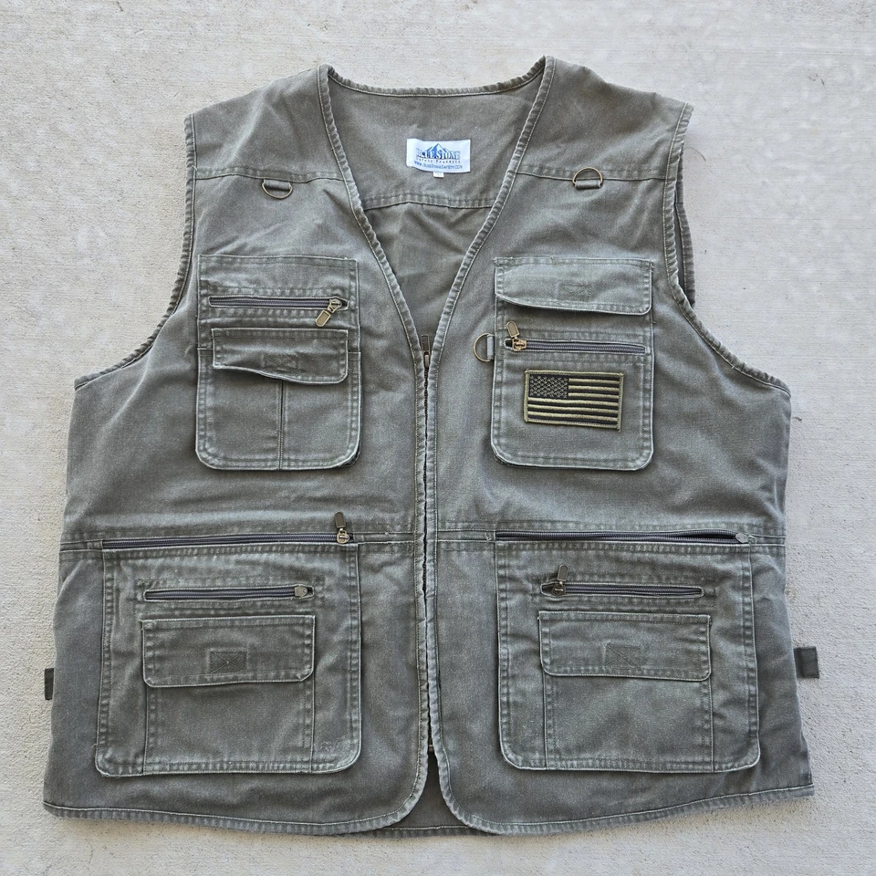Blue Stone Tactical Reactor Zip Conceal Carry Hunting Pockets Safety Vest 2XL - Image 1 of 4