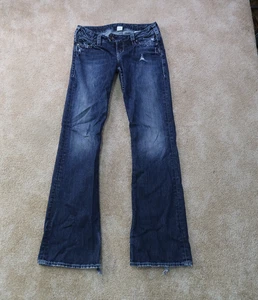 Silver Tuesday Low Slim Bootcut Jeans Women's 27x33 Blue Denim stretch - Picture 1 of 12