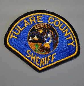 Parche versión fieltro antigua del sheriff del condado de Tulare California #1A ++ como nuevo CA - Imagen 1 de 2