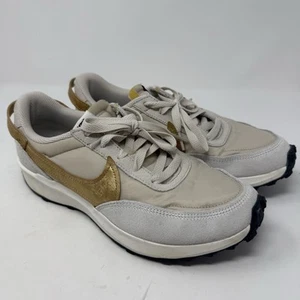 Nike Waffle Debut Zapatos Mujer Talla 8.5 Beige Dorado Entrenadores Atléticos Tenis - Imagen 1 de 9