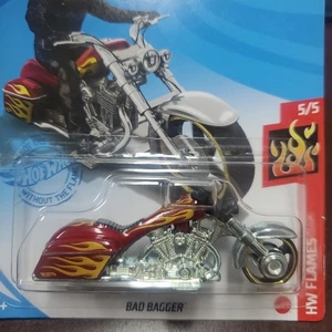 2021 Hot Wheels 248/250 Bad Bagger HW FLAMES 5/5 - Picture 1 of 3