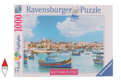 PUZZLE PAESAGGI RAVENSBURGER MARE E OCEANO MEDITERRANEAN MALTA 1000 PZ - Immagine 1 di 2