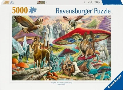 NEW Ravensburger Jigsaw Puzzle 5000 Pieces Mushrooms & Myths - Image 1 of 2