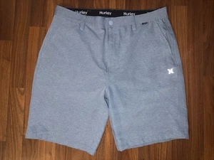 Hurley. Blue Activewear Shorts Men Size 36 - Picture 1 of 6