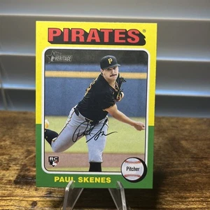 Paul Skenes 2024 Topps Heritage High Number #594 Base RC - Picture 1 of 2