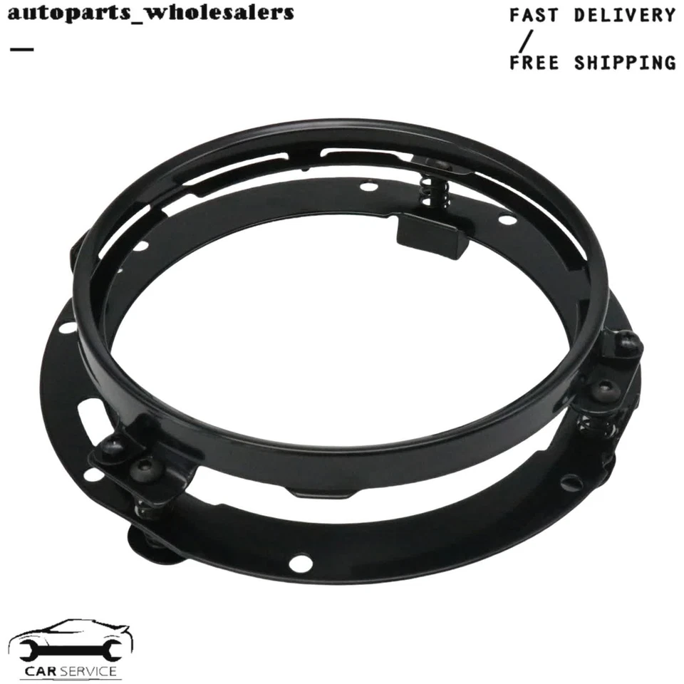 Anillo redondo soporte de montaje de faros LED de 7 pulgadas para Harley Davidson EE. UU. Foto 1 de 4