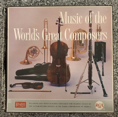 Music Of The World's Great Composers Readers Digest 12 Vinyl Set W/Book- Mint - Image 1 of 4