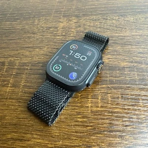 Apple Watch Ultra 2 (GPS + LTE) 49MM, Black Titanium Case Black - Milanese Loop - Photo 1 sur 14