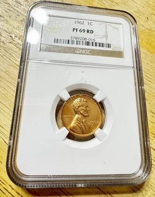 1962 1C PF69 RD NGC Lincoln Memorial Proof Cent - Image 1 of 4