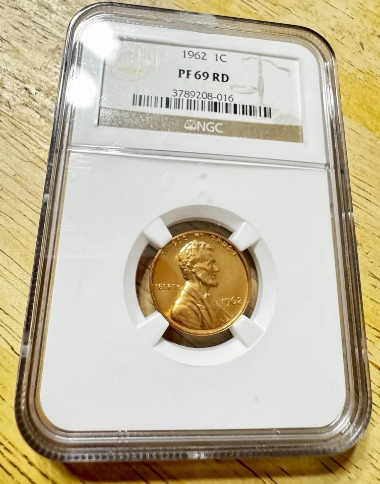 1962 1C PF69 RD NGC Lincoln Memorial Proof Cent - Image 1 of 4
