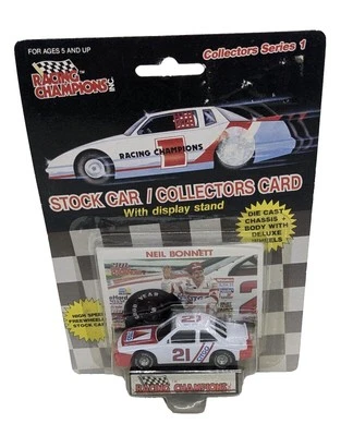 Tarjeta de coleccionista Neil Bonnett #21 Citgo Racing Champions 1989 Stock Car 1:64 Foto 1 de 3