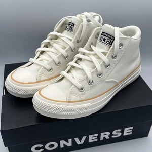 Converse Shoes Mens 6.5 Womens 8.5 CTAS Malden Street Mid Egret White Skate NEW - Picture 1 of 14