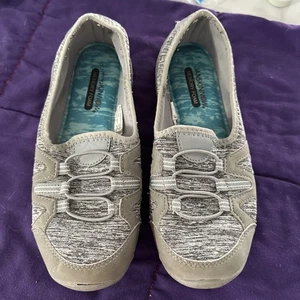 ATHLETIC WORKS DONNA SCARPE SPORTIVE SLIP ON MISURA 8 GRIGIO MEMORY FOAM - Foto 1 di 7