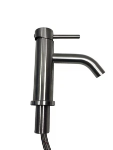 Waschtischarmatur Wasserhahn Bad Mischbatterie, Wassersparsystem, Silber - Bild 1 von 5