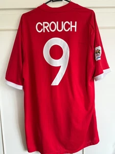 Crouch #9 Inglaterra Mundial 2010 Visitante Camiseta de Fútbol 46" Adulto/60721 - Imagen 1 de 4