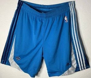 #5 New Orleans Hornets Adidas Shorts Team Issue Practice Used Blue NBA Men XL - Picture 1 of 13