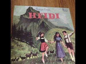 Songs From Heidi~1968 DISNEYLAND ORIG YELLOW LABEL DQ-1327 LP EXCELLENT - Imagen 1 de 3