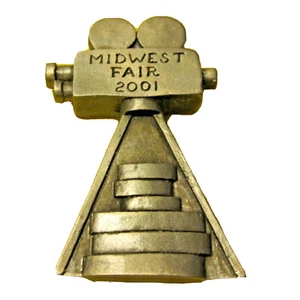 SEBASTIAN MINIATURE SML-728A Midwest Fair Medallion 2001 Old Camera HUDSON PEWTE - Picture 1 of 2