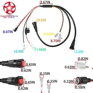 for Garmin Panoptix LiveScope Transducer System Power Cable 010-12676-40 - Picture 1 of 15