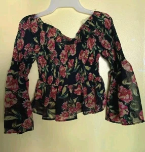  Iky & Me Damen Cropped Top Größe Large Polyester Freizeit  - Bild 1 von 8