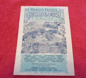 VINTAGE Mexikos berühmte archäologische Relikte Reiseführer Azeten Mayas - Bild 1 von 15