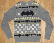Batman UGLY CHRISTMAS SWEATER size SMALL men's women's