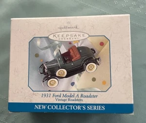 1998 Hallmark Andenken Ornament von 1931 Ford Model A Roadster " NEU IN OVP - kostenloser Versand - Bild 1 von 4