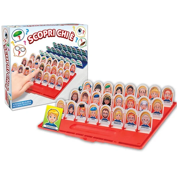 SCOPRI CHI E' - INDOVINA IL PERSONAGGIO . GIOCO DI SOCIETA' GIOCO DA TAVOLO - Immagine 1 di 1