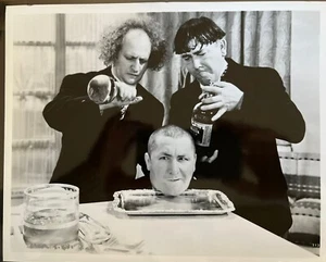 The Three Stooges Vintage B&W Movie Still Photograph Rare Moe Larry & Curly - Picture 1 of 1