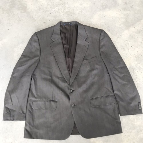 Giacca blazer Burberry's Uomo grigio lana gesso cappotto sportivo 44L 44 L