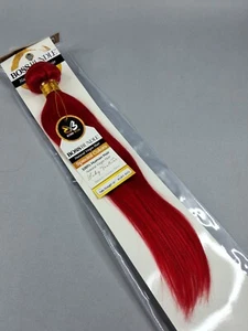 16” Ruby Red Boss Bundles Yaki Straight 100% Human Hair Track Extensions - Picture 1 of 5