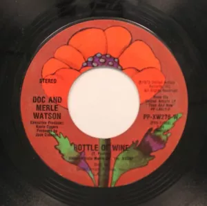 Doc And Merle Watson - Country 45 - Bottle Of Wine / Corrina, Corrina On United - Picture 1 of 2