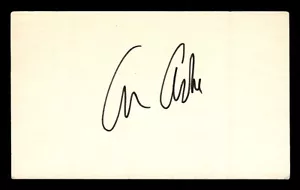 ARTHUR ASHE SIGNED INDEX CARD - PROFESSIONAL HOF TENNIS PLAYER - JSA COA - Picture 1 of 6