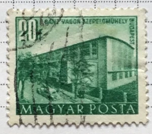 Hungary stamps - Railroad Workshop, Ganz 20 Hungarian filler 1951 Sg:HU 1181A - Picture 1 of 1