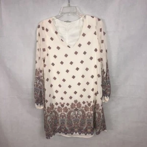 Charlotte Russe Langarm Paisley Kleid Gr. S Neu mit Etikett - Bild 1 von 5