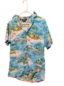 Vintage Hutspah Hawaiihemd mit Knopfleiste Herren Größe Small - Bild 1 von 4