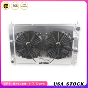 Ventiladores de cubierta de radiador de 3 filas de refrigeración de aluminio para Ford Mustang GT SVT 97-04 4,6 L V8 - Imagen 1 de 8