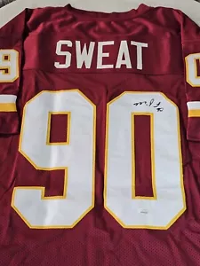 Montez Sweat Autographed/Signed Jersey JSA Sticker Red Custom Jersey - Picture 1 of 7