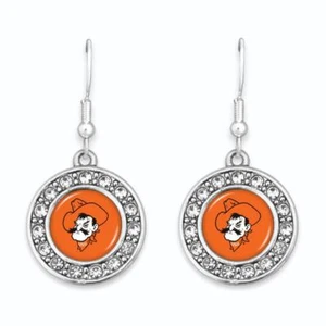 Oklahoma State Cowboys Abby Girl Earrings Jewelry Gift Licensed OSU - Picture 1 of 1