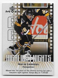 02/03 UPPER DECK MVP HIGHLIGHT NIGHTS Hockey (#HN1-HN7) U-Pick From List