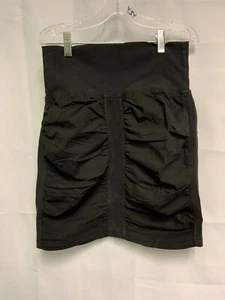 XCVI WEARABLES Size XS The Trace Skirt Black Pull On Cotton Stretch - Picture 1 of 4