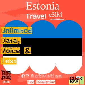 Esim, Estonie Travel eSIM, 35 Go de données Internet + appels et SMS illimités pendant 30 jours - Photo 1 sur 7